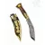 Tradicionális díszes nepáli khukuri kés - 25 cm
