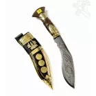 Tradicionális díszes nepáli khukuri kés - 29 cm