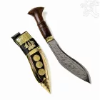 Tradicionális díszes nepáli khukuri kés - 29 cm
