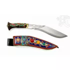 Tradicionális díszes nepáli khukuri kés - 41 cm