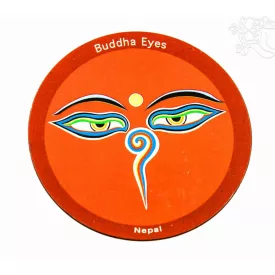 Buddha szem vékony mágnes, piros