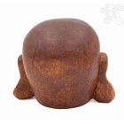 Faragott fa Nevető Buddha fej – 12 cm