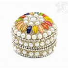 Színes, köves ékszertartó doboz