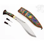 Tradicionális díszes nepáli khukuri kés - 41 cm