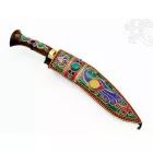Tradicionális díszes nepáli khukuri kés - 41 cm