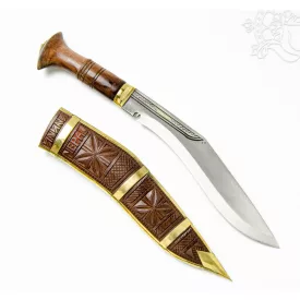 Tradicionális díszes nepáli khukuri kés - 40 cm