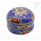 Firoza ékszertartó doboz - kövekkel kirakott - kicsi