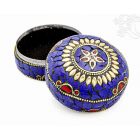 Firoza ékszertartó doboz - kövekkel kirakott - nagy