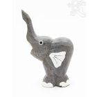 Fa elefánt, szürke közepes - 17 cm