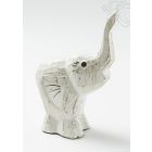  Fa elefánt, fehér kicsi - 15 cm 