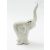  Fa elefánt, fehér nagy - 19 cm 