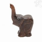  Fa elefánt, barna kicsi - 15 cm 