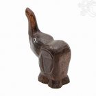  Fa elefánt, barna kicsi - 15 cm 