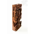 Ganesha térbeli faragott fali dísz - 40x20 cm
