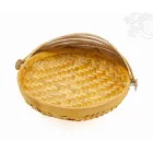 Kerek, rattan kenyértartó - 24 cm
