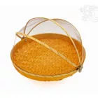 Kerek, rattan kenyértartó - 30 cm