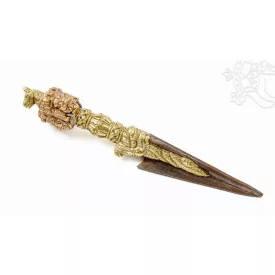 Három fémes Hayagriva phurba - 20 cm