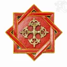 Buddhista fali kép dorjéval - 20 cm