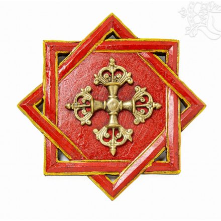 Buddhista fali kép dorjéval - 20 cm