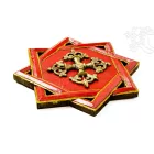 Buddhista fali kép dorjéval - 20 cm