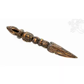 Faragott fa Mahakala phurba - 23 cm