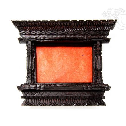 Tradicionális nepáli/tibeti fa ablakkeret fényképtartó