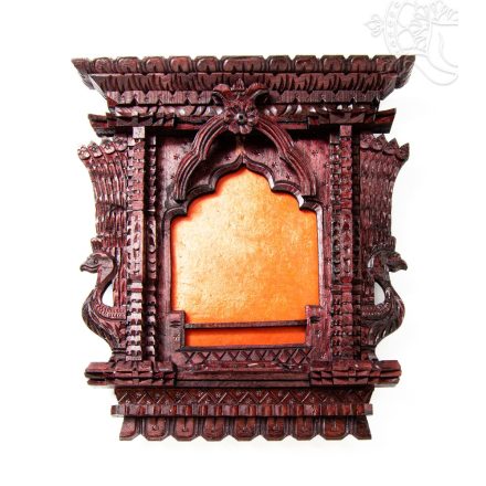 Tradicionális nepáli/tibeti fa ablakkeret fényképtartó