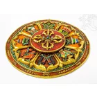 Tibeti 8 szerencsejeles falidísz dupla dorjéval - 45 cm