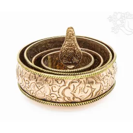 5 részes mandala felajánló tálkészlet - 10 cm