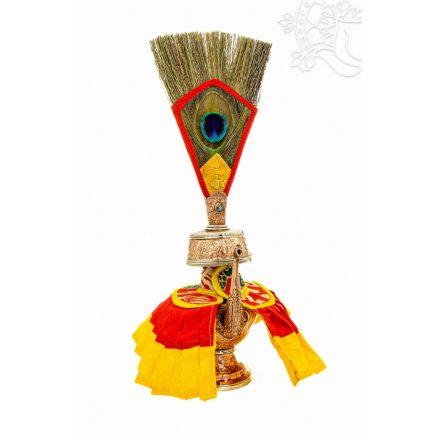 Prémium réz bumpa pávatollal – 35 cm