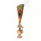 Prémium réz bumpa pávatollal – 35 cm