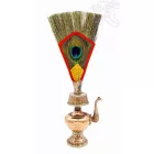 Prémium réz bumpa pávatollal – 38 cm