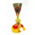 Prémium aranyozott réz bumpa pávatollal – 45 cm