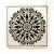 Fa fali függő, nyomott mandala mintával - 30cm