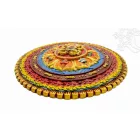 Mandala dupla vadzsra és 8 szerencsejellel falidísz – 39,5 cm