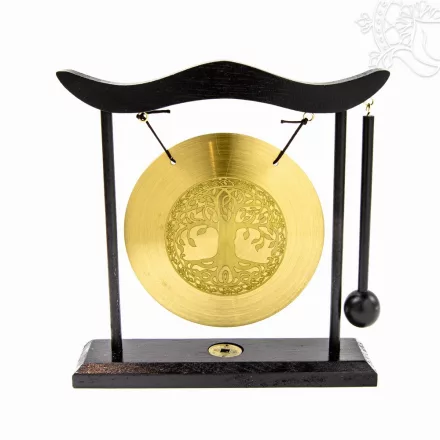 Életfás gong állvánnyal – 12 cm