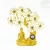 Shakyamuni Buddha szobor virágzó fával - 20 cm