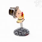 Tibeti népviseletű autós figura – 7 cm