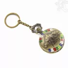 Tibeti zászlós kulcstartós zsebóra