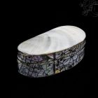 Kagylós ékszertartó doboz-ovális