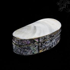 Kagylós ékszertartó doboz-ovális