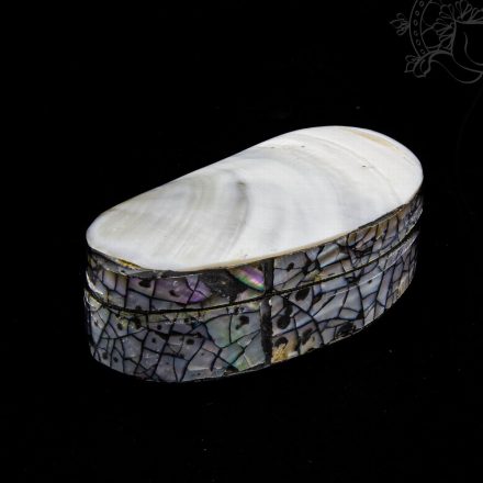 Kagylós ékszertartó doboz-ovális