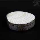 Kagylós ékszertartó doboz - fehér legyező