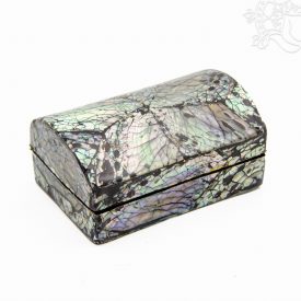 Pávakagyló ékszertartó doboz – 10 cm