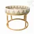Rattan tálcás kínálóasztal – 50 cm