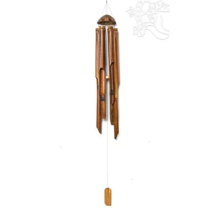 Bambusz szélcsengő, antik - 150 cm