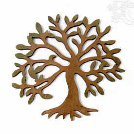Életfa faragott fa fali dísz – 40 cm