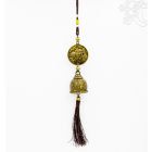 Fém Buddhás lógó, csengővel
