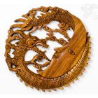 Sárkány holddal fa falikép