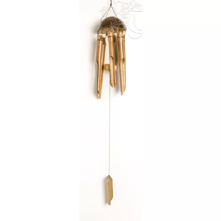 Bambusz szélcsengő, antik - 75 cm